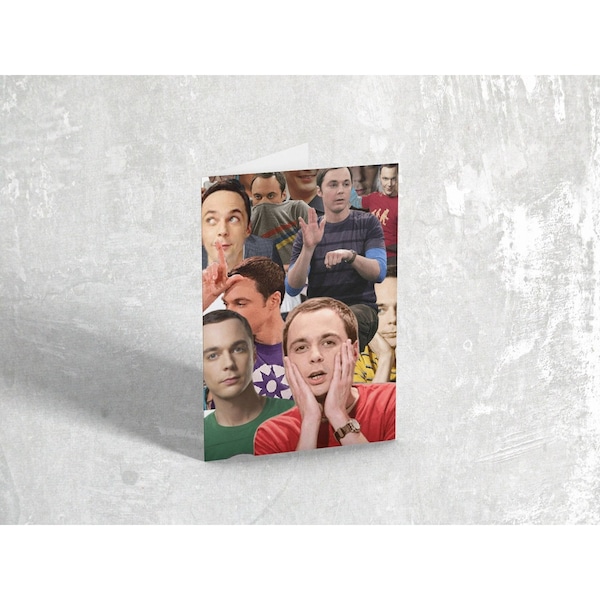 Jim Parsons Card Sheldon Cooper Greeting Card