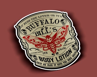 Buffalo Bill's Body Lotion Sticker