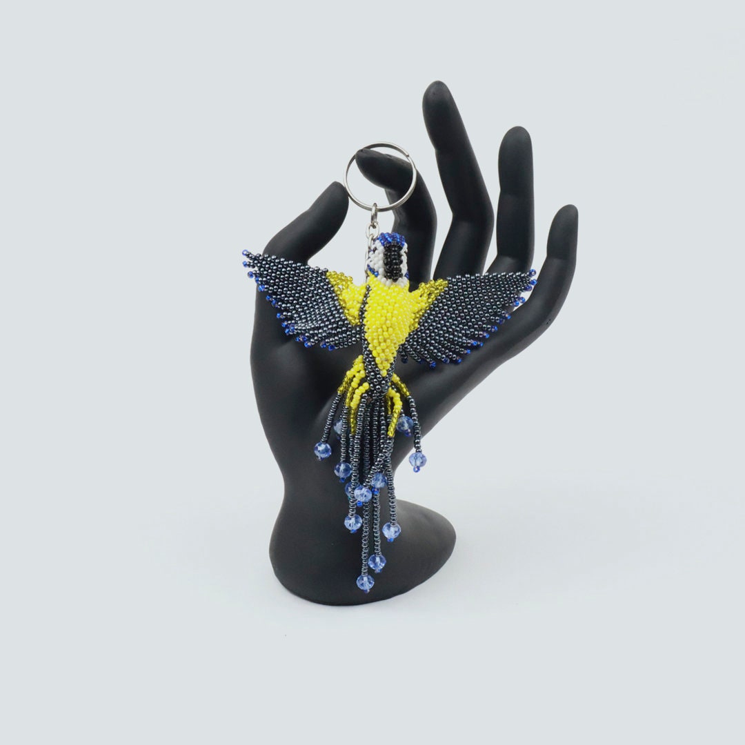 Mini Llavero De Plástico 3D Con Forma De Loro, Luz LED Y Sonido