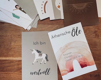 25 Affirmationskarten für Kinder - Ätherische Öle - Aromatherapie