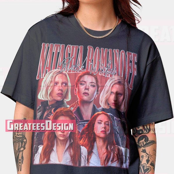 T-shirt Natasha Romanoff limité T-shirt Scarlett Johansson chemise oversize GT24