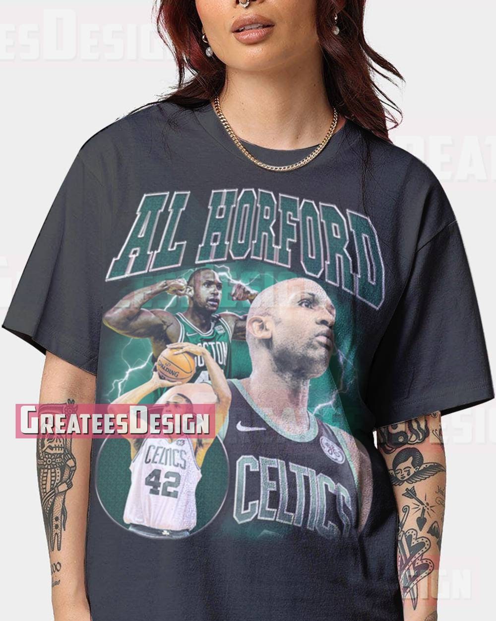 Al Horford 90s Vintage Unisex Rap T-Shirt | Boston Celtics | Basketball