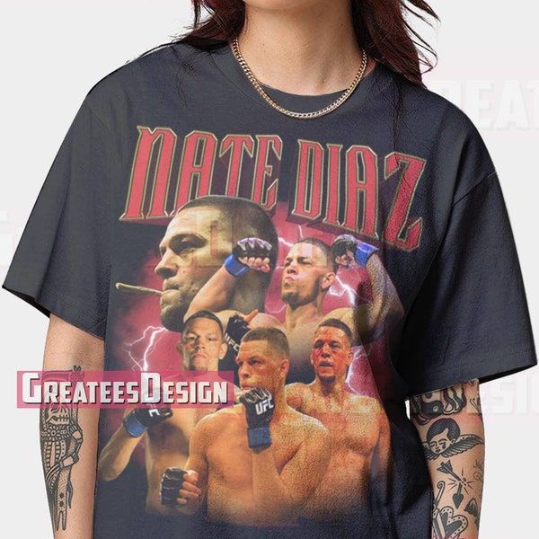 Limited Nate Diaz Shirt T-shirt Unisex Tee Oversize Shirt GEE109