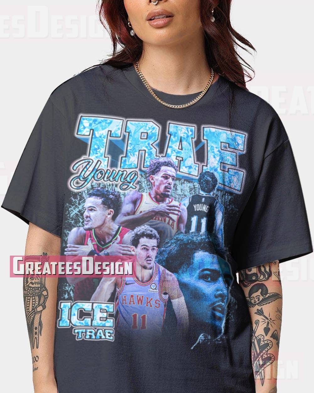 Trae Young Dribbling Kids T-Shirt for Sale by KirbyW