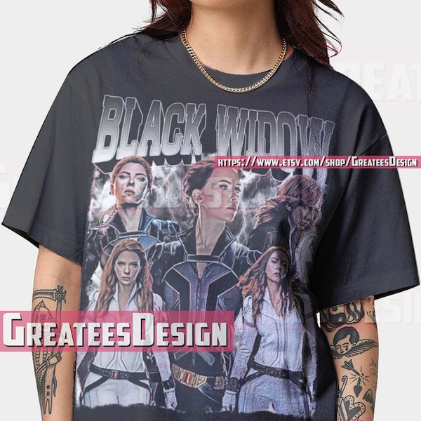 Limitiertes Natasha Romanoff T-Shirt Scarlett Johansson T-Shirt Oversize Shirt PTR6