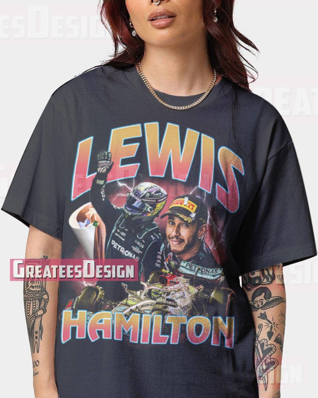 Limited Lewis Hamilton Tshirt Oversize Shirt MM51 Etsy