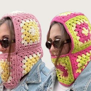 Crochet Granny Square Balaclava