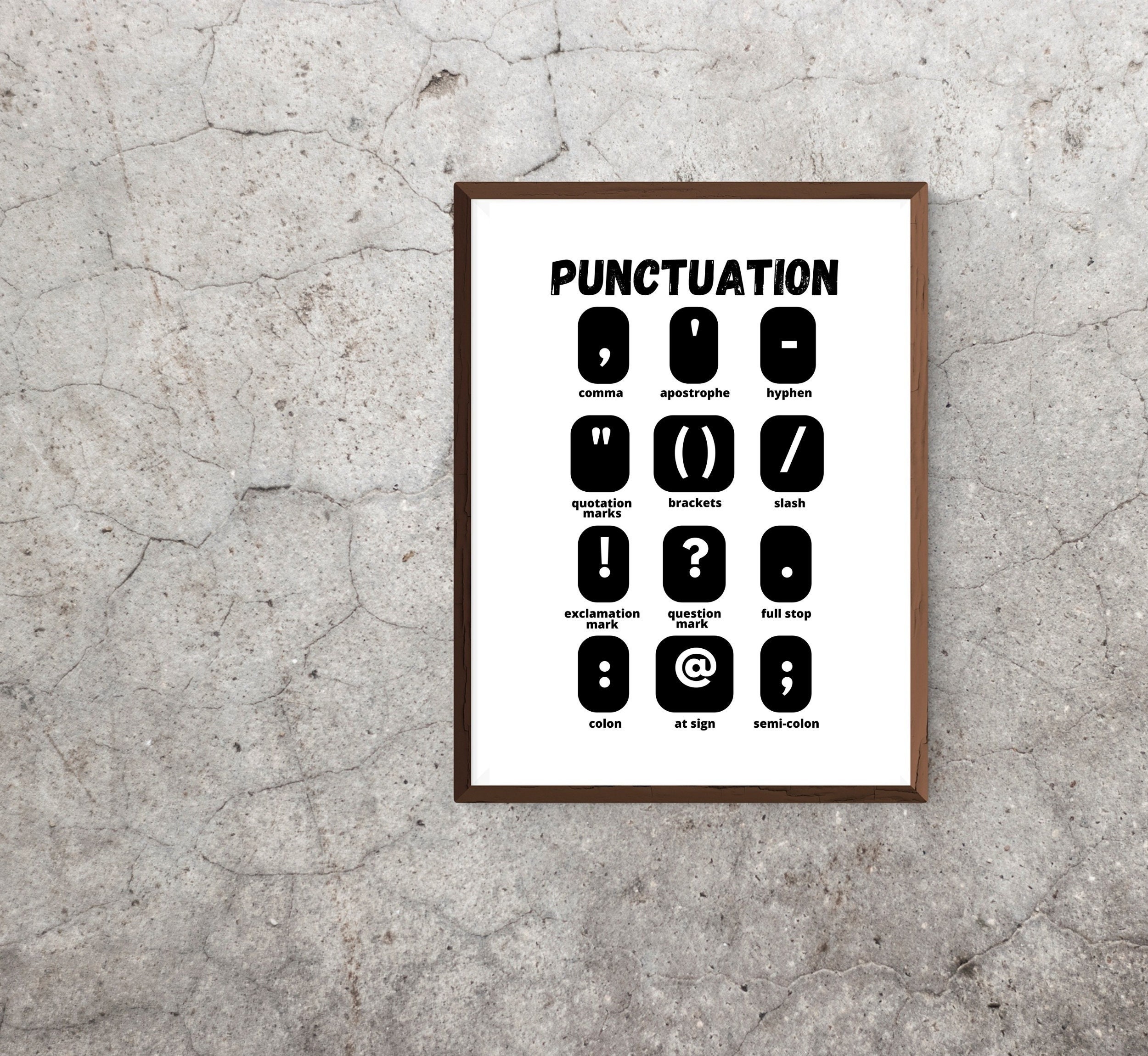 Punctuation visual data 5
