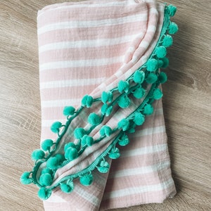 Cabana Stripe Beach Towel - Serviette de plage Preppy, Accessoires de plage