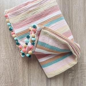 Candy Stripe Beach Towel - Cabana Towel, Preppy Beach, Beach Accessories