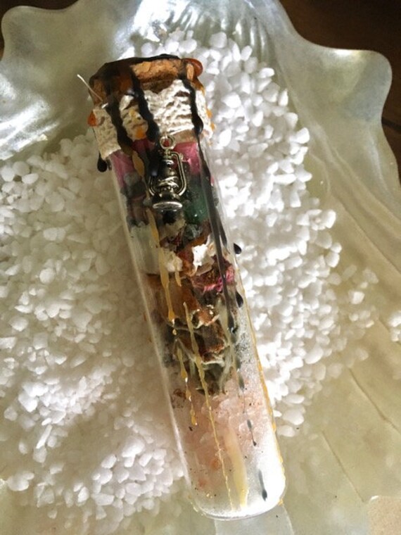 Fiole Magique à Base de Plantes Cristaux Protection L'habitat Magic Zen Home S'offrir ou Offrir