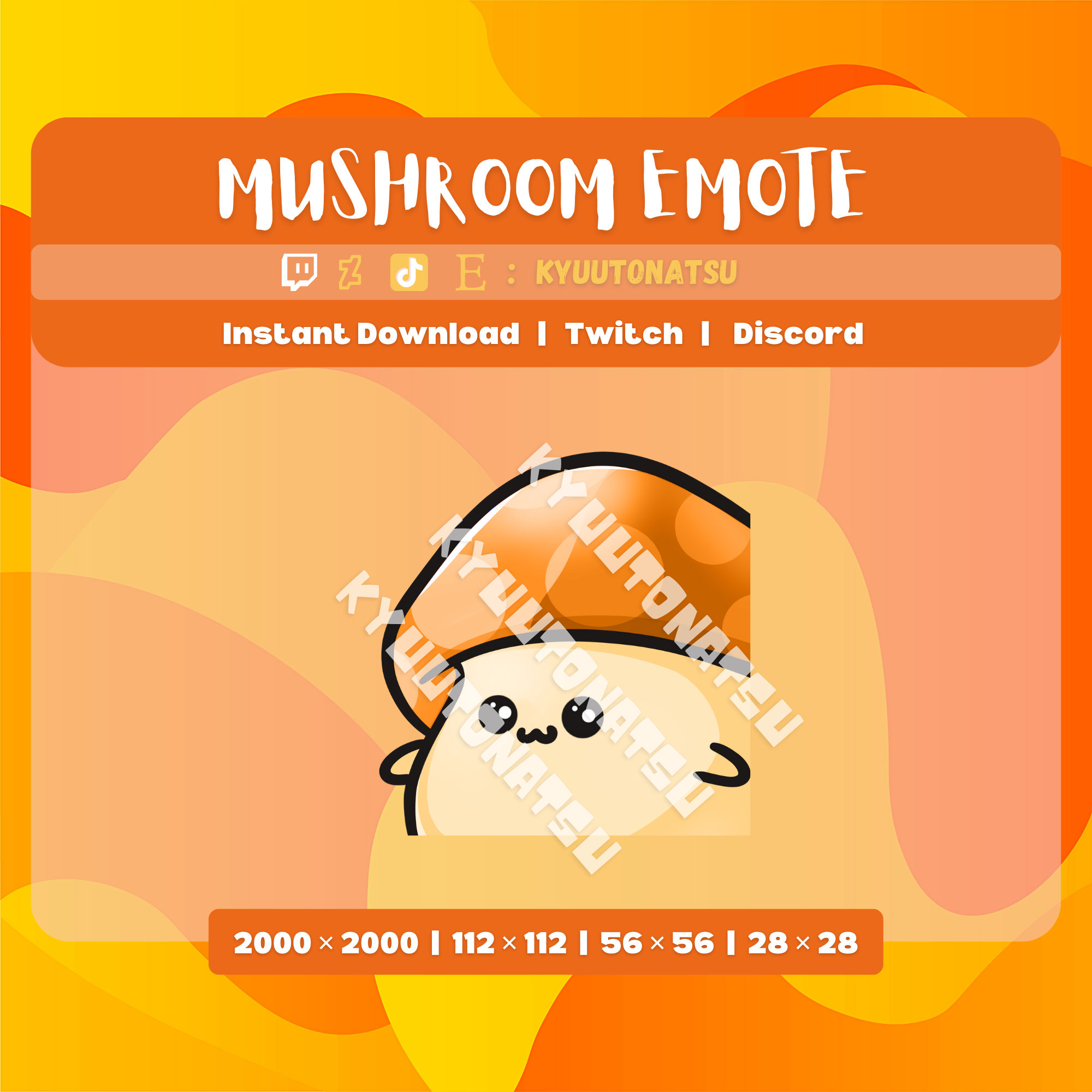 Twitch & Discord Emote mushroom Etsy Australia