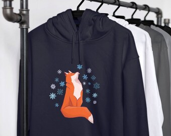 Fox Shirt Winter Fox Hoodie Womens Plus 
