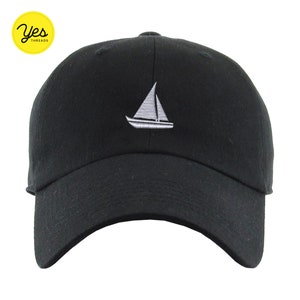 Sail Ship Hat Baseball Cap, Embroidered Dad Hat, Cruise Boat Fishing, Unstructured Six Panel, Cute Unisex Adjustable Strap Back