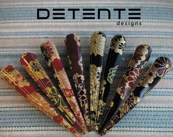 Gold Filigree Fashion Alligator Hair Clips (Large 14cm Metal frame + Acrylic Backing)