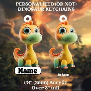 Adorable Dino Keychain - Perfect Gift for Jurassic Fans & Friends!