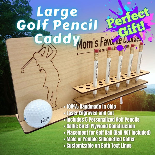 Golf Pencil Rack Etsy