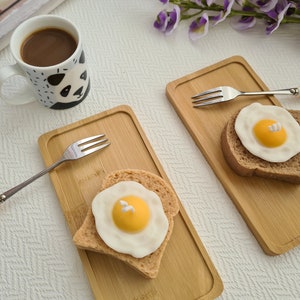 Egg on toast candle; Novelty candle; Breakfast; Cute present; Gift for toast lover