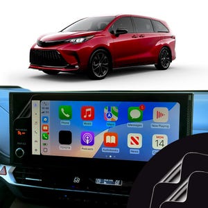 2025 Toyota Sienna 12.3 Inch Screen Protector Anti Glare, Matte, Clear Designed for Infotainment Navigation Touchscreen Display 2 Pack