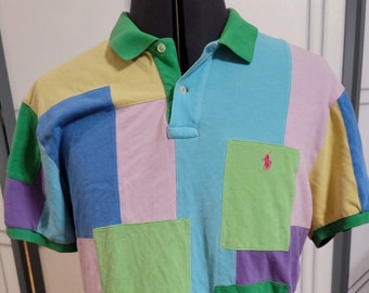 ralph lauren patchwork polo