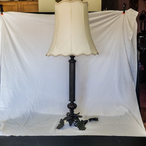 Mid Century Buffet Lamp with Grapevine foot, and Doric Column Base