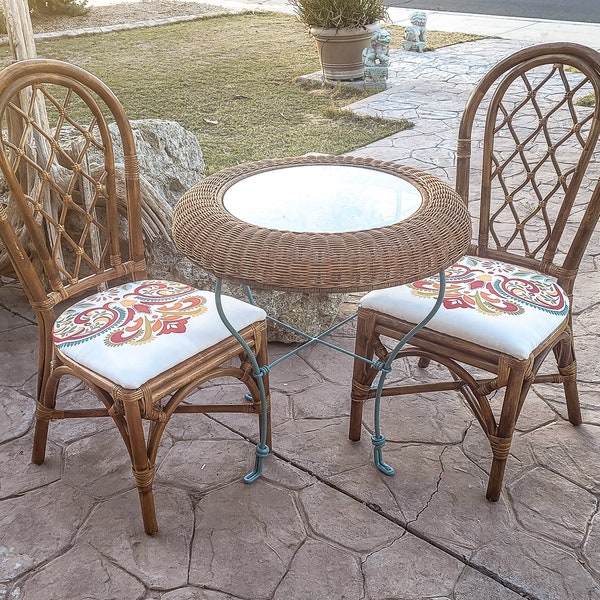 Wicker Patio Set, Vintage - shipping not included