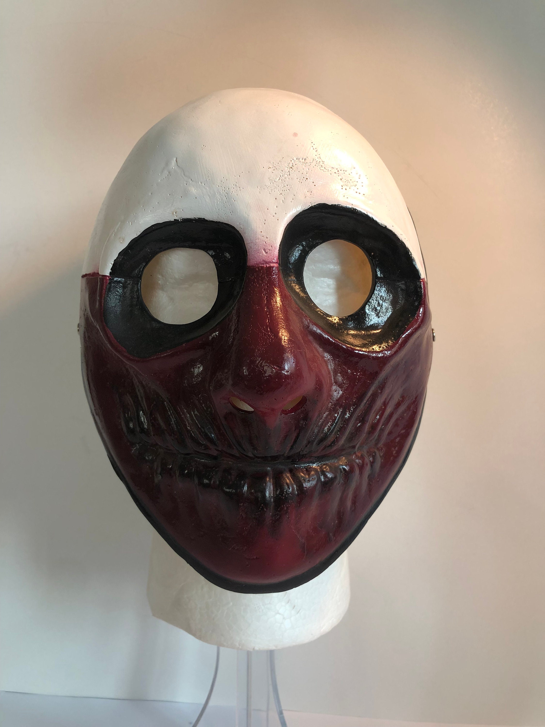 papelería Intolerable textura Máscara de lobo cosplay Payday 2 - Etsy España