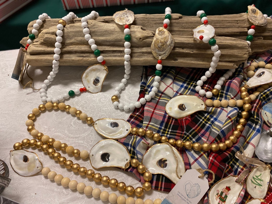 Shell Garland Ribbon Oyster Shell Garland - Etsy