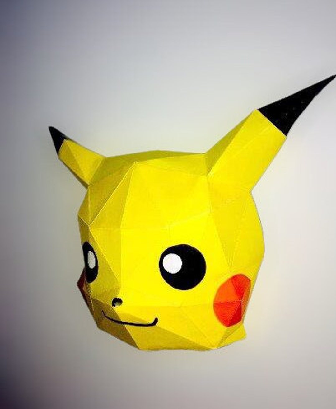Animal Mask Template,pikachu,3d Paper Mask,pokemon Maske Papier
