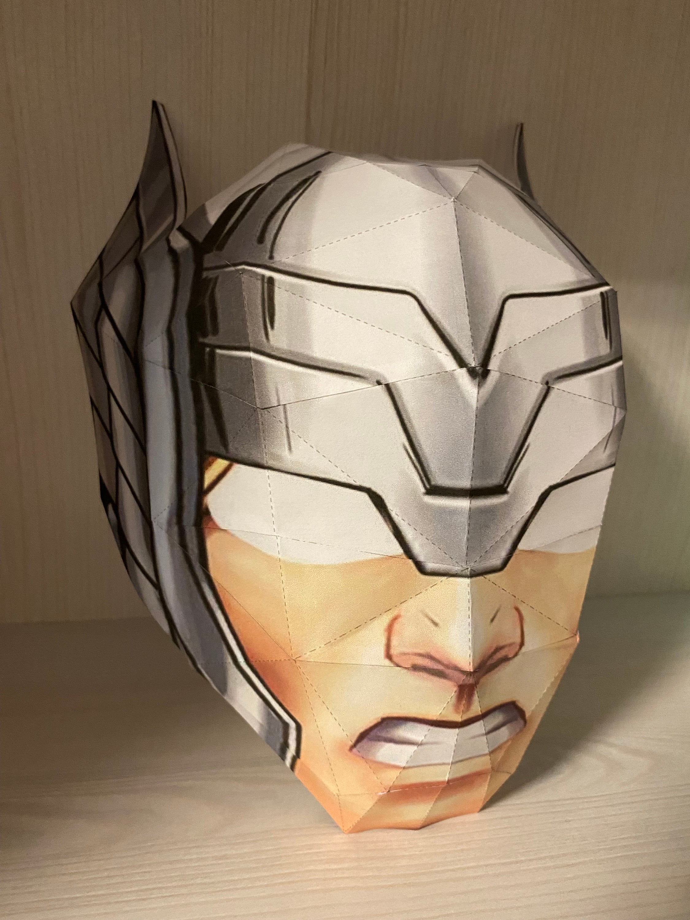 Thor Mask Template,thor,3d Paper Mask,papercraft Mask, Basteln Für  Kinder,digital Template,pdf Download DIY - Etsy Denmark