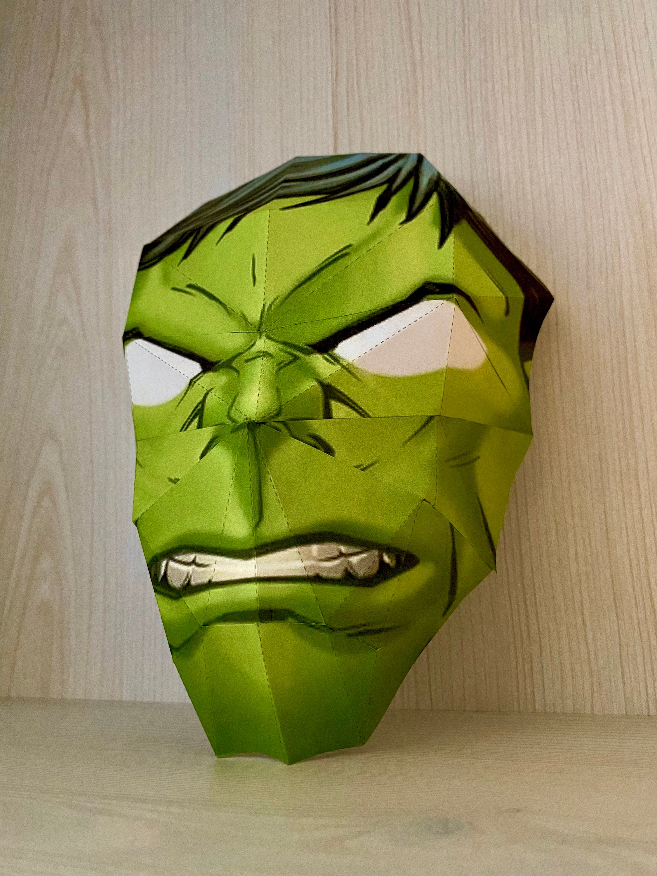 Hulk Templatehulk3d Maskhulk Maske - Etsy