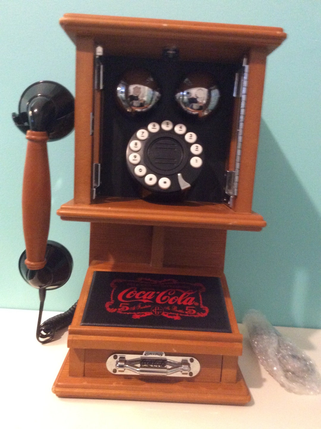 Coca-cola Nostalgic Wall Hanging Push Phone - Etsy Canada
