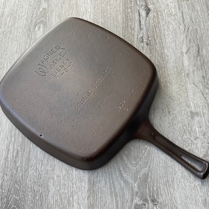 Wagner Ware, Square Skillet, 1218 D, Restored & Triple-Seasoned