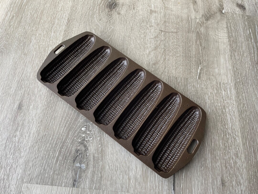 Lodge, Corn Stick Skillet, Ear, 27 C, Restored Triple-seasoned