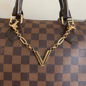 Louis Vuitton Brown, Pattern Print Monogram Pallas Chain