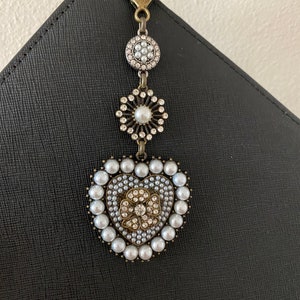 Spring Chain Bag Charm – Bell & Pearls