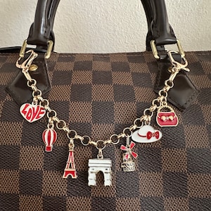 Repurposed LV Monogram Keychain with COLOR – Tailor Made Crafts