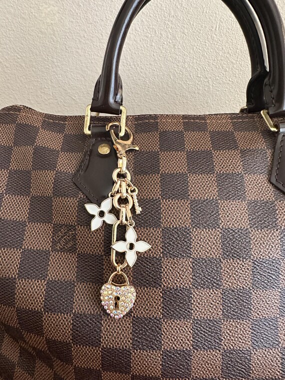 Handbag Charm/ Lock and Clover Charm - Etsy