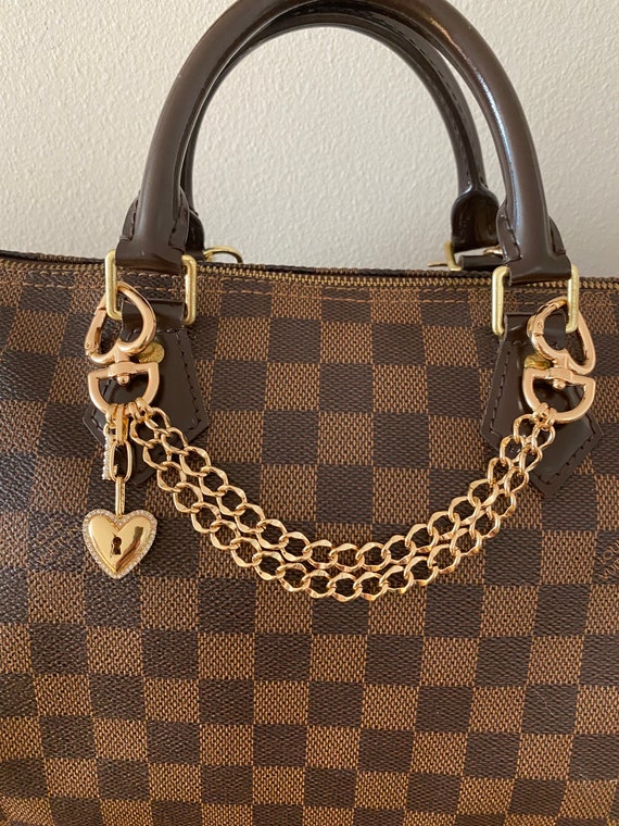 lv purse chain charm