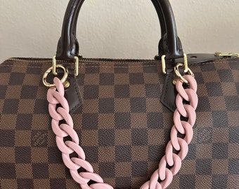 Purse chain/ pink acrylic chain/ chain strap