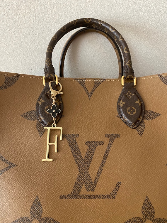 Little Luxuries Designs Louis Vuitton Style Quatrefoil Flower Keychain/Bag Charm