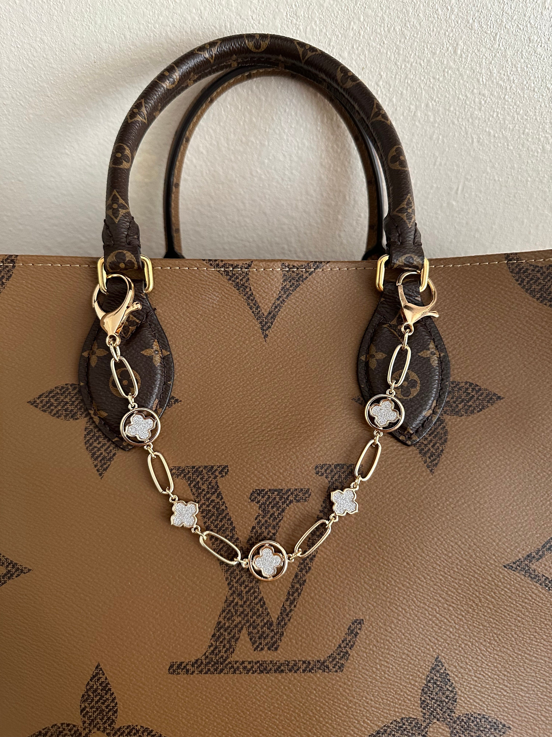 Bag Charm With Four Leaf Clovers - Etsy