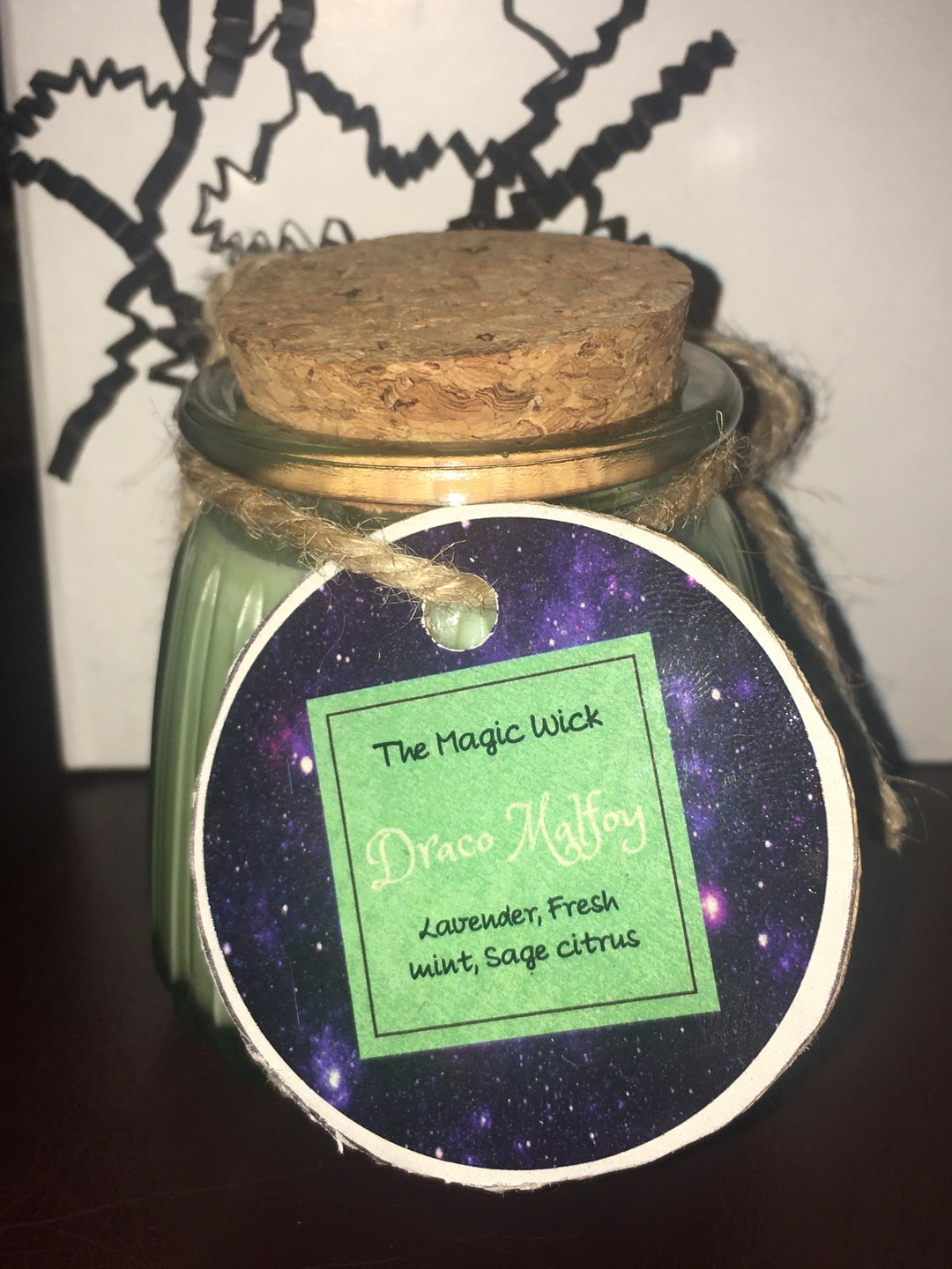 Draco Malfoy Candle With Comfort Character Letter Etsy