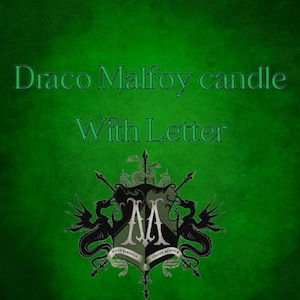 Draco Malfoy Candle + Letter