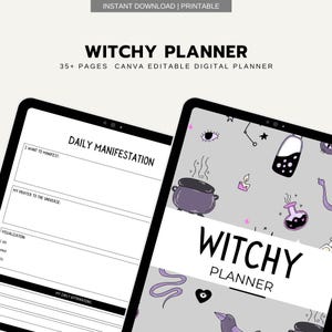 Witchy Planner, Witch Planner, Witchy Journal, Witch Journal, Planner 2025, 2025 Planner, Dream Journal, Witchcraft Supplies, Spell Book
