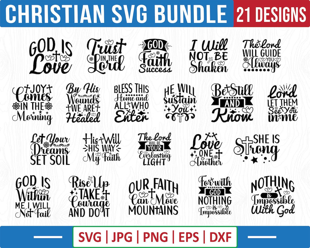 Christian SVG Bundle: Bible Verse Cut Files (digital Download) - Etsy