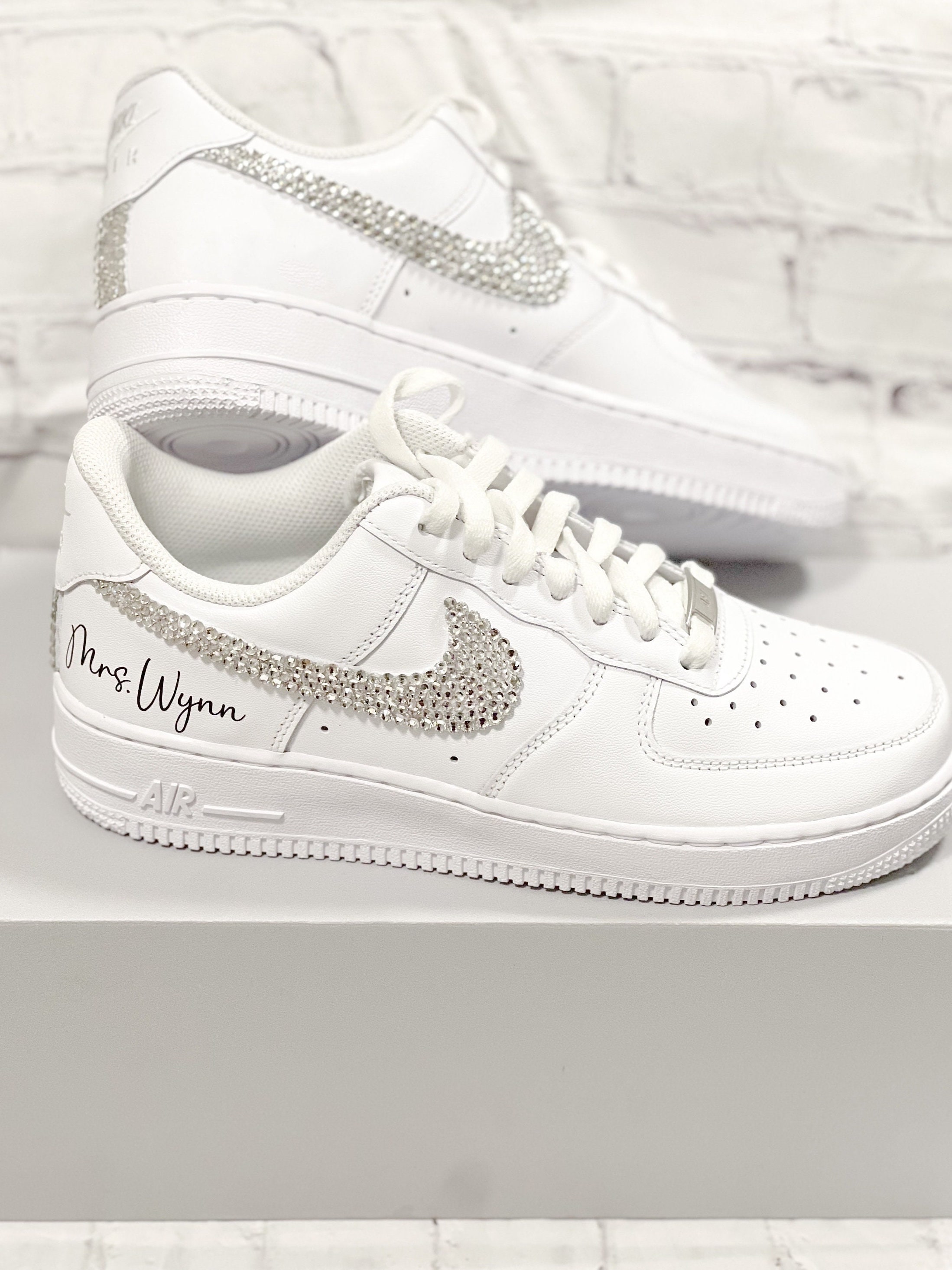 sparkly air force 1s