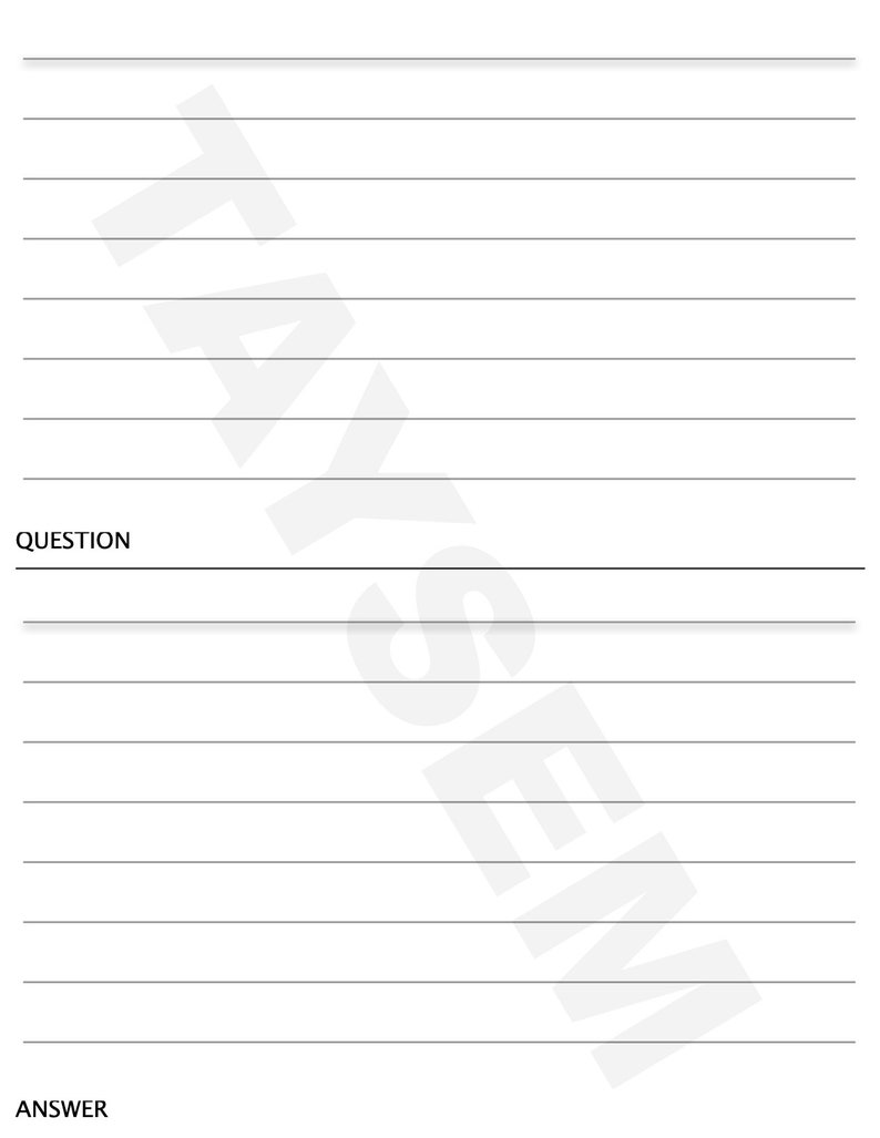 GOODNOTES Flashcard Template With LINES Etsy