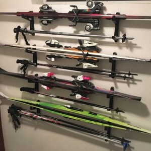 2x Ski Wandhalter Wandhalterung Skihalter Bild 2