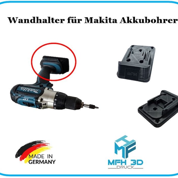 Wandhalterung Halter Halterung Makita Akku Bohrer Bohrschrauber Akkuschrauber